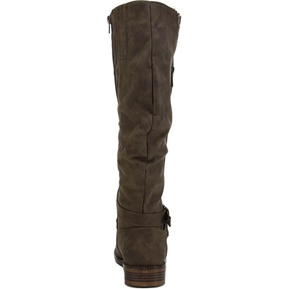 Diba Lea Chocolate Brown Genuine Suede Leather Tall Riding Boots, Women’s Sz 5.5 - Picture 3 of 10